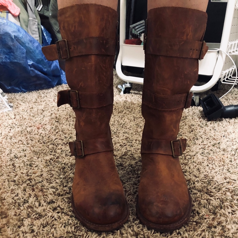 Dr Martens Leather Boots Womens 8 Mens 7